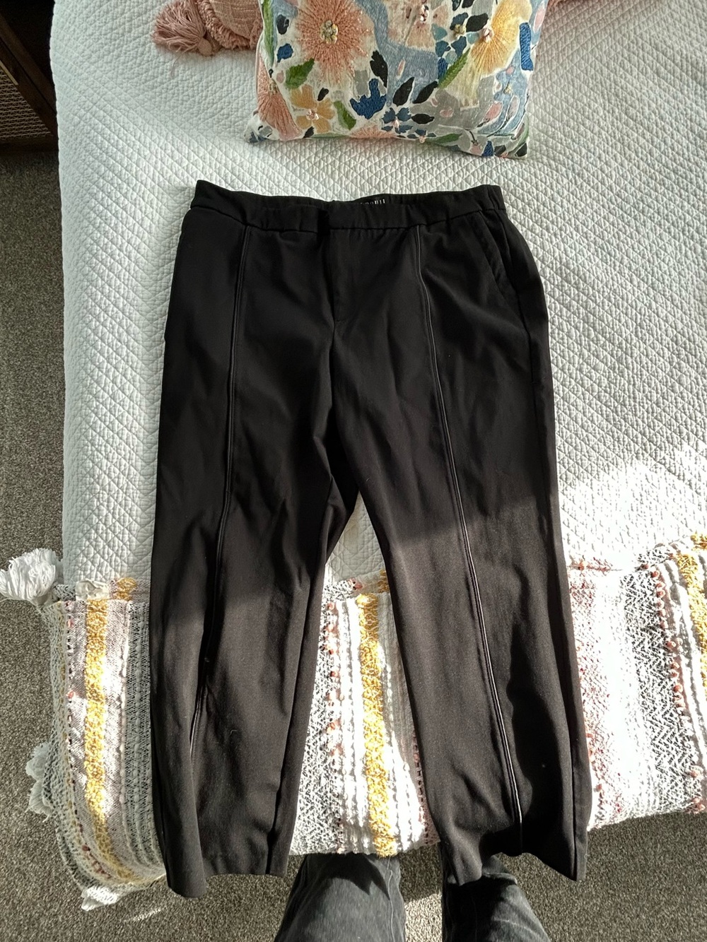 Eloquii Black Straight-Leg Women’s Dress Pants